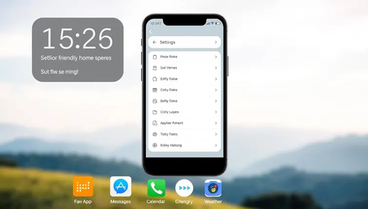 7 Easy Ways to Make Smartphones Senior-Friendly 3 senior-friendly smartphone home screen