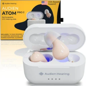 Audien ATOM PRO 2 Wireless Rechargeable OTC Hearing Aid