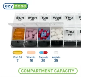 EZY DOSE Push Button (7-Day) Pill Case