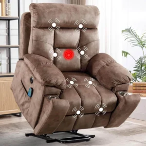 CANMOV Large Power Lift Recliner Chair with Massage and Heat for Elderly