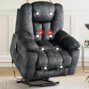 CANMOV Large Power Lift Recliner Chair with Massage and USB